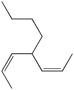 (2Z,5Z)-4-Butyl-2,5-heptadiene 구조식 이미지