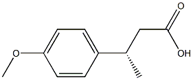 [S,(+)]-3-(p-Methoxyphenyl)butyric acid 구조식 이미지