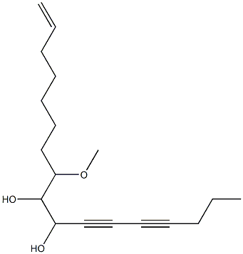 8-Methoxy-1-heptadecene-11,13-diyne-9,10-diol 구조식 이미지