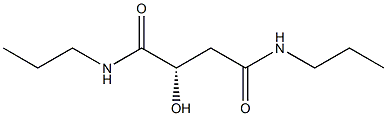 [S,(-)]-2-Hydroxy-N,N'-dipropylsuccinamide Structure