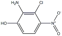 2-Amino-3-chloro-4-nitrophenol Structure