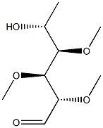 2-O,3-O,4-O-Trimethyl-D-rhamnose 구조식 이미지