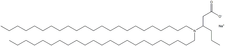 3-(Ditricosylamino)hexanoic acid sodium salt 구조식 이미지
