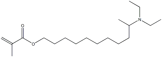 Methacrylic acid 10-(diethylamino)undecyl ester Structure