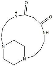9,12-Ethano-1,5,9,12-tetraazacyclopentadecane-2,4-dione Structure