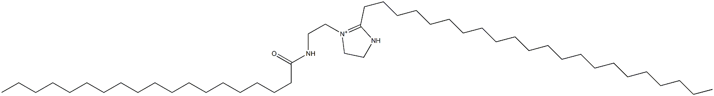 2-Docosyl-1-[2-(nonadecanoylamino)ethyl]-1-imidazoline-1-ium Structure