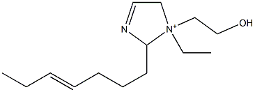 1-Ethyl-2-(4-heptenyl)-1-(2-hydroxyethyl)-3-imidazoline-1-ium 구조식 이미지