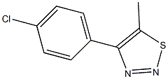 4-(4-Chlorophenyl)-5-methyl-1,2,3-thiadiazole 구조식 이미지
