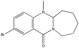 5a,6,7,8,9,10-Hexahydro-5-methyl-2-bromoazepino[2,1-b]quinazolin-12(5H)-one Structure