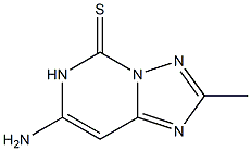 2-Methyl-7-amino[1,2,4]triazolo[1,5-c]pyrimidine-5(6H)-thione Structure