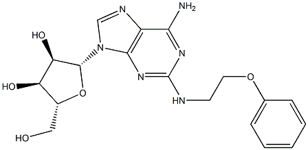 2-(2-Phenoxyethylamino)adenosine Structure