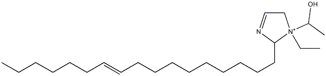 1-Ethyl-2-(10-heptadecenyl)-1-(1-hydroxyethyl)-3-imidazoline-1-ium 구조식 이미지