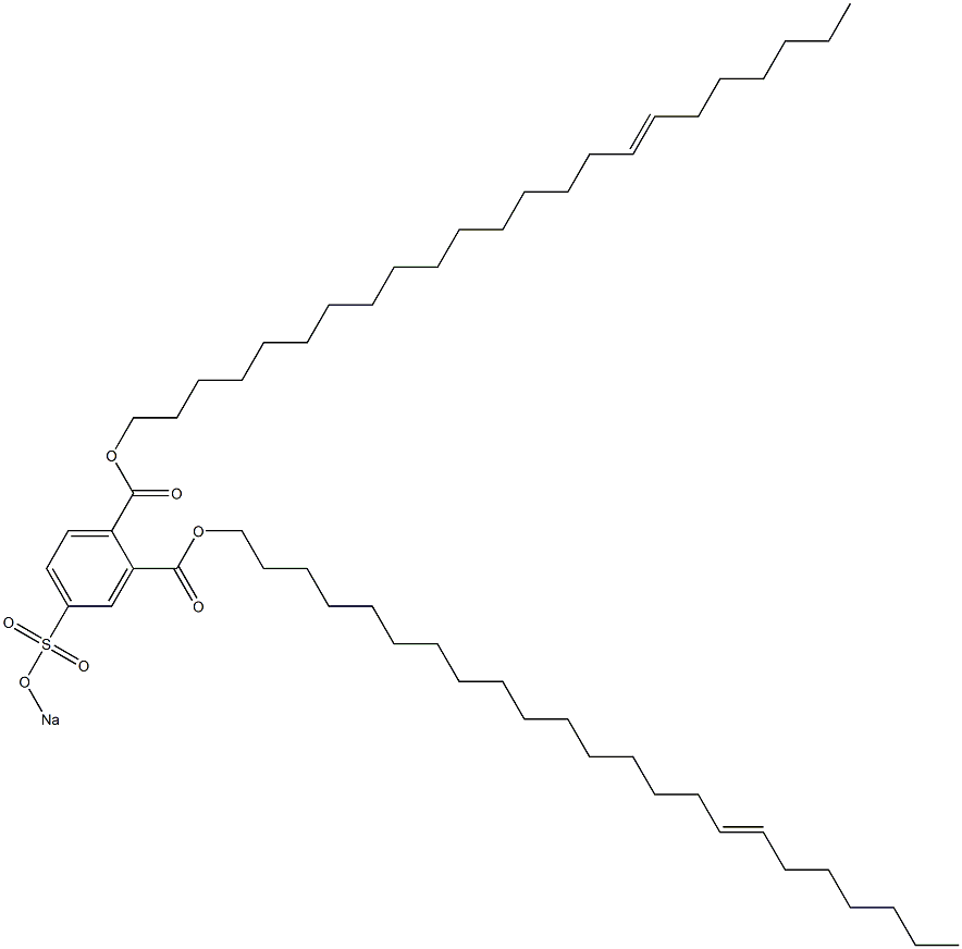 4-(Sodiosulfo)phthalic acid di(16-tricosenyl) ester Structure