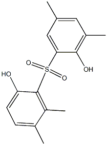 2,2'-Dihydroxy-3,5,5',6'-tetramethyl[sulfonylbisbenzene] 구조식 이미지