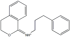 1-[(3-Phenylpropyl)iminio]isochroman 구조식 이미지