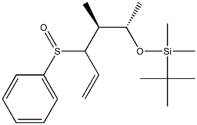 (4S,5S)-5-(tert-Butyldimethylsiloxy)-4-methyl-3-phenylsulfinyl-1-hexene Structure