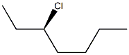 [R,(-)]-3-Chloroheptane Structure