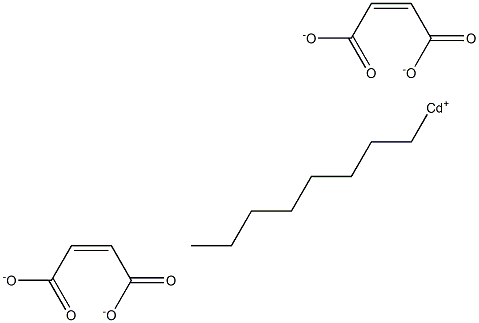 Bis(maleic acid 1-octyl)cadmium salt Structure