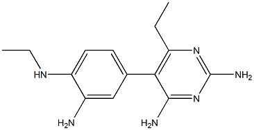 2,4-Diamino-6-ethyl-5-(3-amino-4-(ethylamino)phenyl)pyrimidine Structure