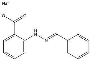o-(2-Benzylidenehydrazino)benzoic acid sodium salt 구조식 이미지