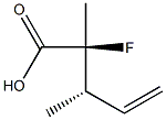 (2S,3S)-2-Fluoro-2,3-dimethyl-4-pentenoic acid 구조식 이미지