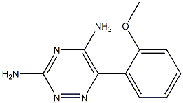 6-(2-Methoxyphenyl)-1,2,4-triazine-3,5-diamine 구조식 이미지