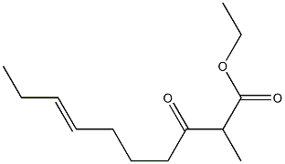 (E)-2-Methyl-3-oxo-7-decenoic acid ethyl ester 구조식 이미지