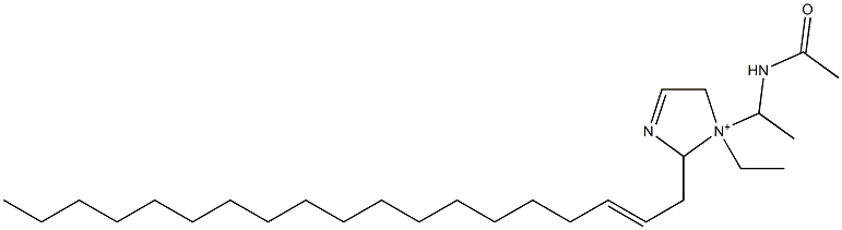 1-[1-(Acetylamino)ethyl]-1-ethyl-2-(2-nonadecenyl)-3-imidazoline-1-ium Structure