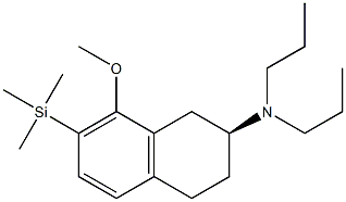 N,N-Dipropyl-[(2S)-[7-(trimethylsilyl)-8-methoxy-1,2,3,4-tetrahydronaphthalen]-2-yl]amine Structure