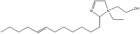 2-(7-Dodecenyl)-1-ethyl-1-(2-hydroxyethyl)-3-imidazoline-1-ium 구조식 이미지