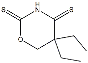 5,6-Dihydro-5,5-diethyl-2H-1,3-oxazine-2,4(3H)-dithione 구조식 이미지