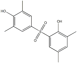 2,4'-Dihydroxy-3,3',5,5'-tetramethyl[sulfonylbisbenzene] 구조식 이미지