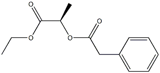 [R,(+)]-2-[(Phenylacetyl)oxy]propionic acid ethyl ester Structure