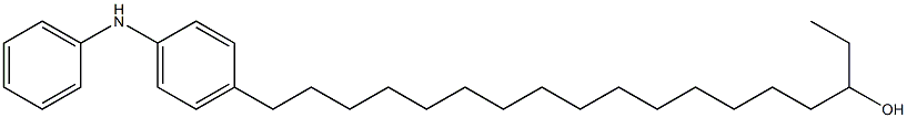 4-(16-Hydroxyoctadecyl)phenylphenylamine Structure