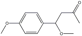 4-(4-Methoxyphenyl)-4-methoxy-2-butanone 구조식 이미지