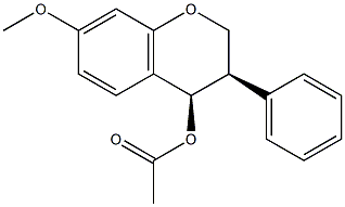 CIS-7-Methoxyisoflavan-4-ol acetate 구조식 이미지