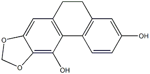 5,6-Dihydrophenanthro[2,3-d][1,3]dioxole-3,11-diol 구조식 이미지