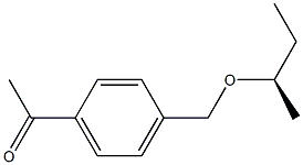 (-)-4'-[(R)-sec-Butyloxymethyl]acetophenone 구조식 이미지