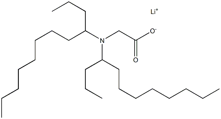 N,N-Bis(1-propylnonyl)glycine lithium salt 구조식 이미지