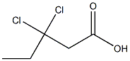 3,3-Dichlorovaleric acid 구조식 이미지