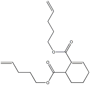 2-Cyclohexene-1,2-dicarboxylic acid bis(4-pentenyl) ester 구조식 이미지