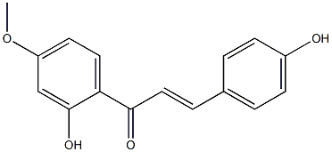 2',4-Dihydroxy-4'-methoxy-trans-chalcone 구조식 이미지