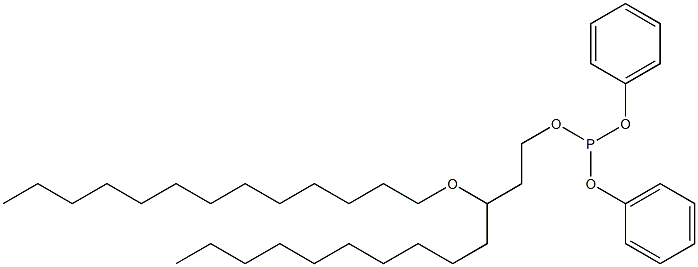 Phosphorous acid 3-(tridecyloxy)tridecyldiphenyl ester 구조식 이미지