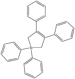 1,1-Diphenyl-3,4-diphenyl-1-sila-3-cyclopentene 구조식 이미지