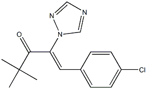 1-(4-Chlorophenyl)-4,4-dimethyl-2-(1H-1,2,4-triazol-1-yl)-1-penten-3-one 구조식 이미지