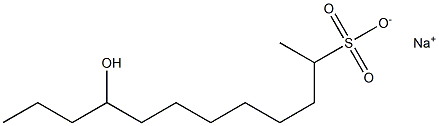 9-Hydroxydodecane-2-sulfonic acid sodium salt Structure