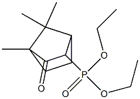 4,7,7-Trimethyl-3-oxobicyclo[2.2.1]heptan-2-ylphosphonic acid diethyl ester Structure