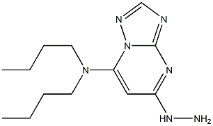 5-Hydrazino-7-dibutylamino[1,2,4]triazolo[1,5-a]pyrimidine Structure