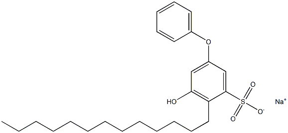 5-Hydroxy-4-tridecyl[oxybisbenzene]-3-sulfonic acid sodium salt 구조식 이미지