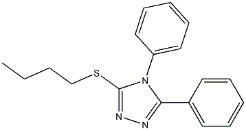 4,5-Diphenyl-3-[butylthio]-4H-1,2,4-triazole 구조식 이미지